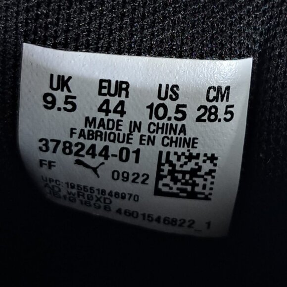 Puma SoftRide Men's Star Vital Soft Foam+Black Sneaker Size 10.5 378244-01 - Picture 11 of 11